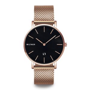 Reloj MILLNER Mayfair · Rose Black Acero Mujer