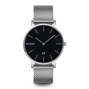 Reloj MILLNER Mayfair · Silver Black Acero Mujer