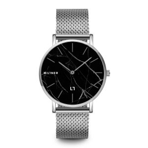 Reloj MILLNER Camden · Marble Silver Black Acero Mujer