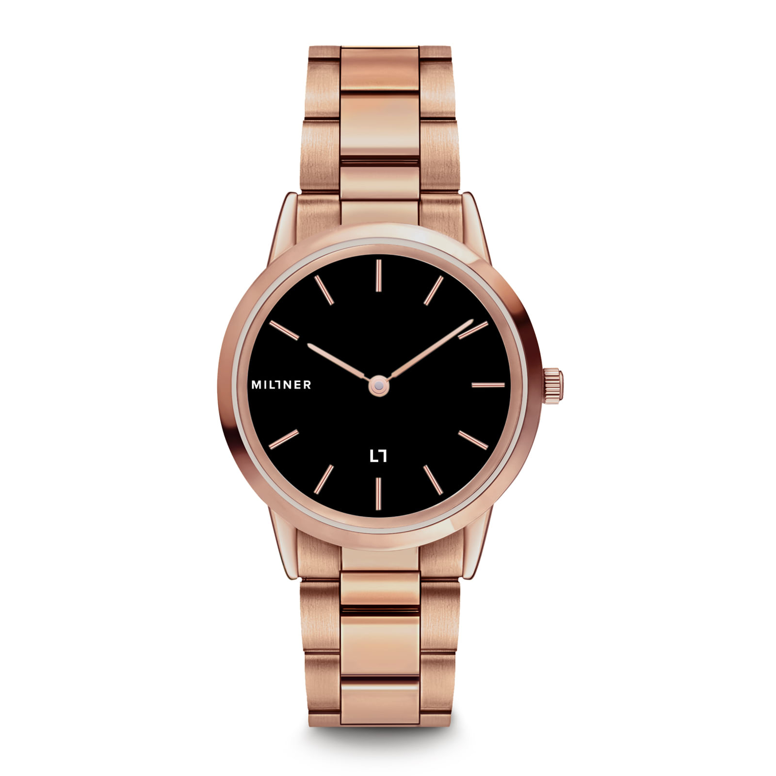 Reloj MILLNER Chelsea S · Rose Black Acero Mujer