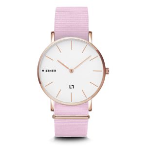 Reloj MILLNER Hallfield S · Rose Fabric Acero Mujer