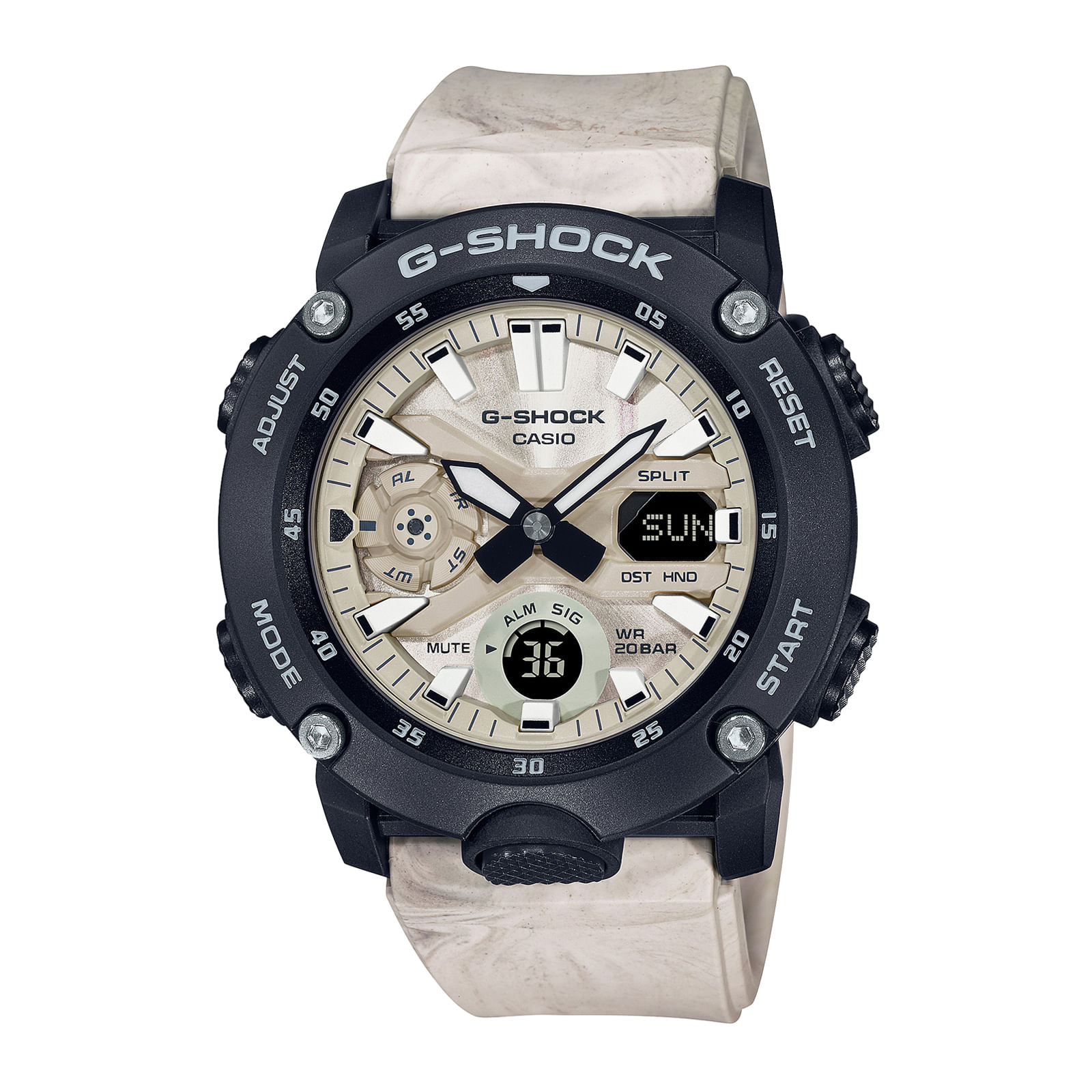 Reloj G-SHOCK GA-2000WM-1A Carbono/Resina Hombre Negro