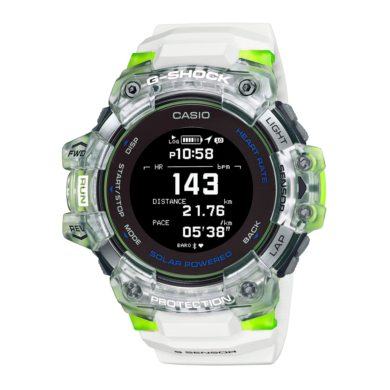 Reloj G-SHOCK GBD-H1000-7A9 Resina/Acero Hombre Blanco