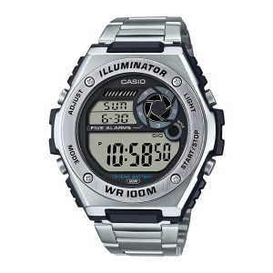 Reloj CASIO MWD-100HD-1A Resina/Acero Hombre Plateado