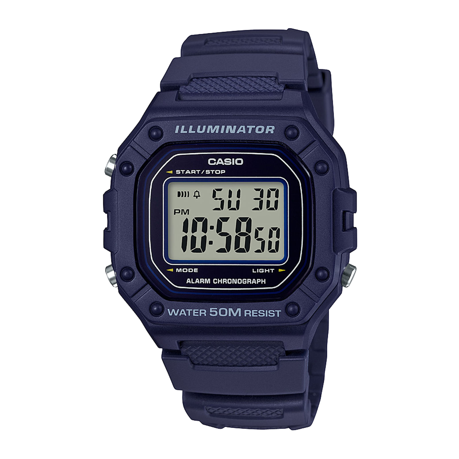 Reloj CASIO W-218H-2A Resina Juvenil Azul