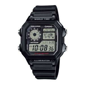 Reloj CASIO AE-1200WH-1A Resina Juvenil Negro