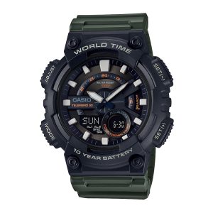 Reloj CASIO AEQ-110W-3A Resina Juvenil Negro