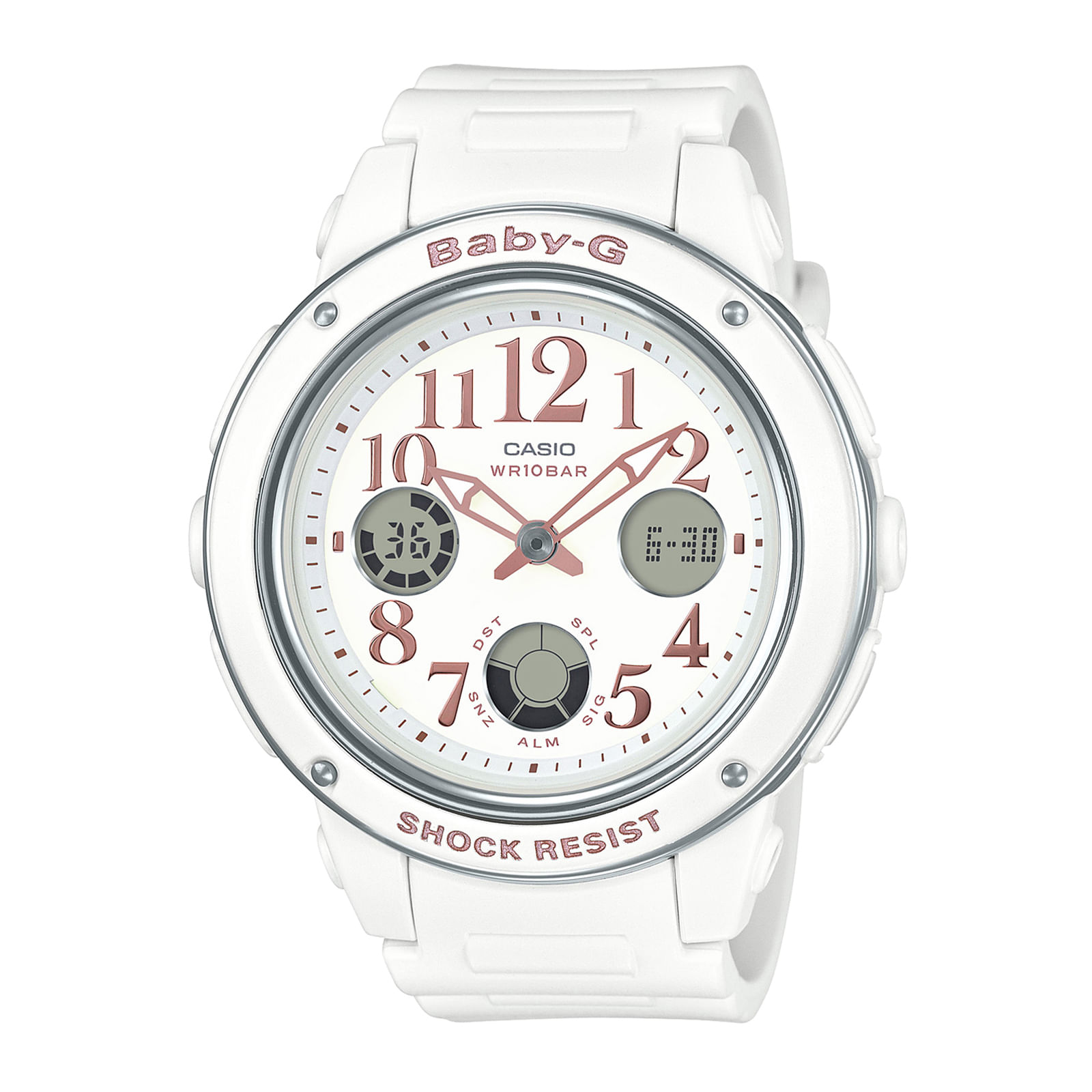 Reloj BABY-G BGA-150EF-7B Resina/Acero Mujer Blanco