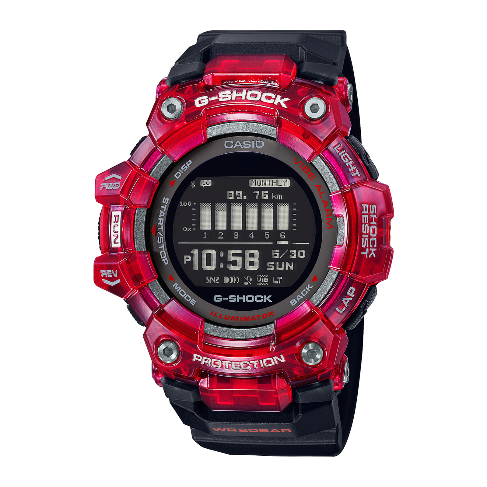 Reloj G-SHOCK GBD-100SM-4A1 Resina Hombre Rojo