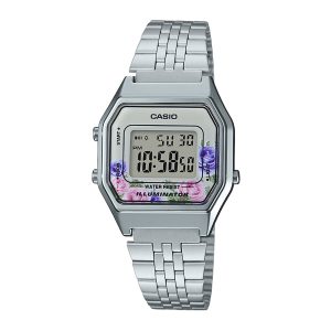 Reloj CASIO LA680WA-4C Resina Juvenil Plateado