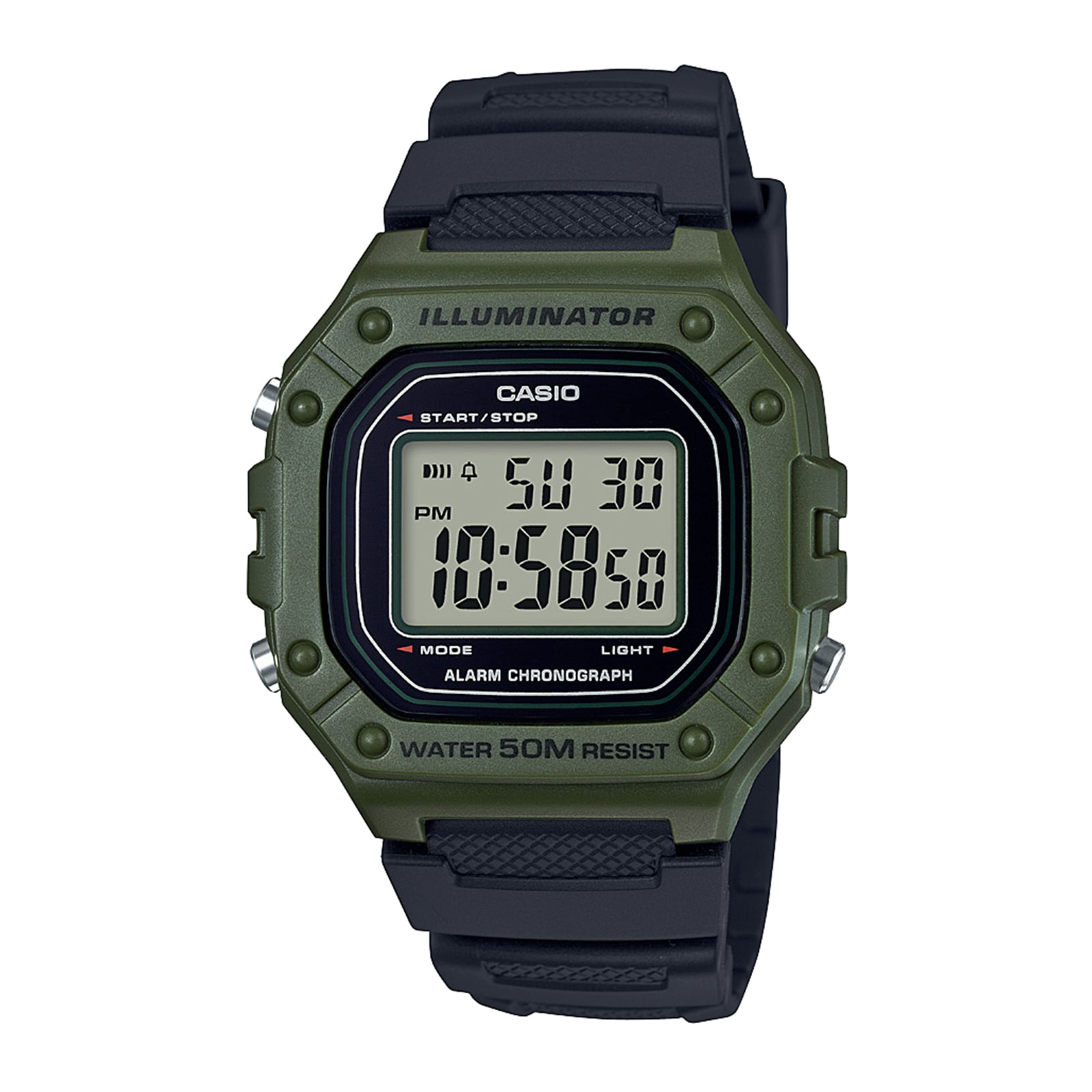 Reloj CASIO W-218H-3A Resina Hombre Verde