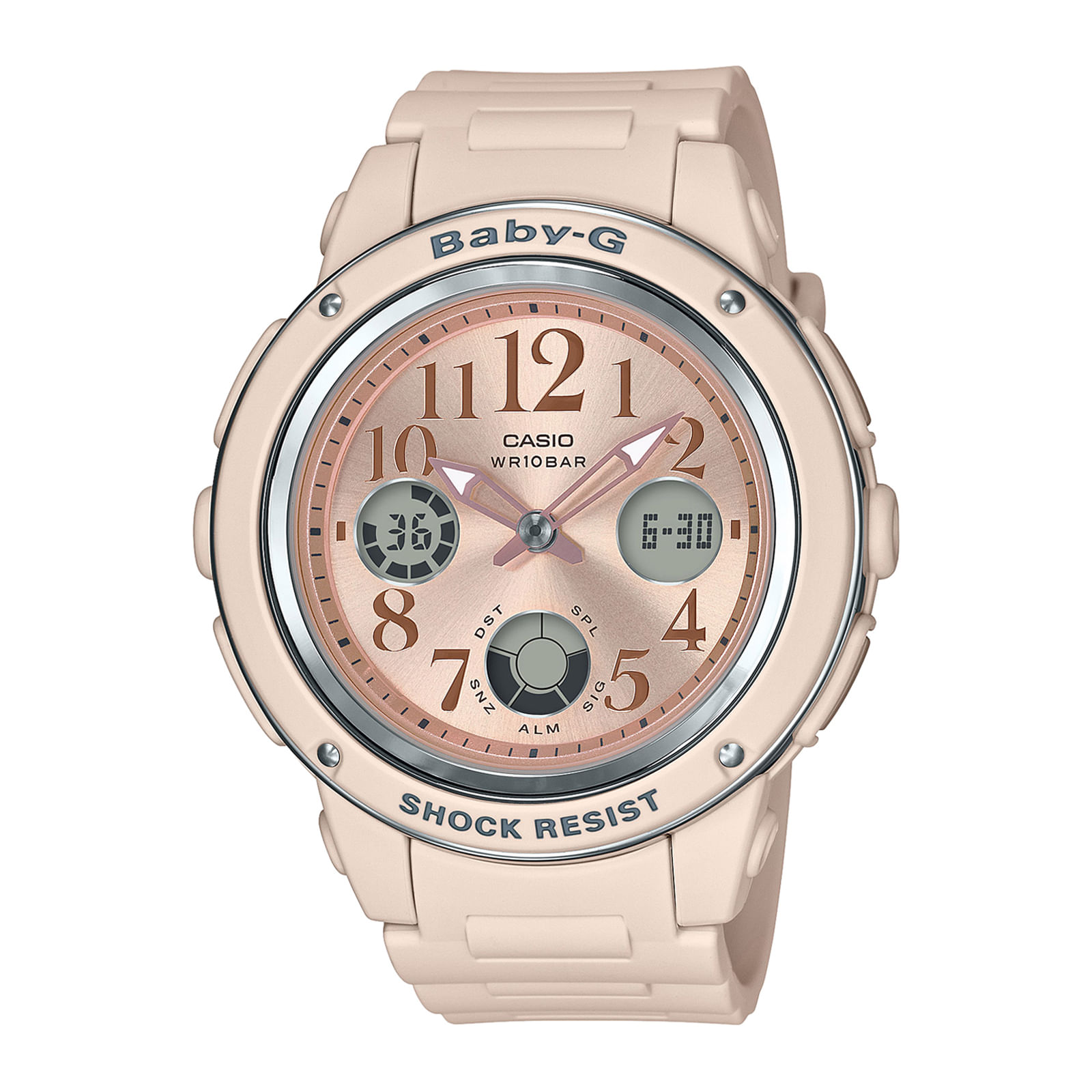 Reloj BABY-G BGA-150CP-4B Resina/Acero Mujer Beige