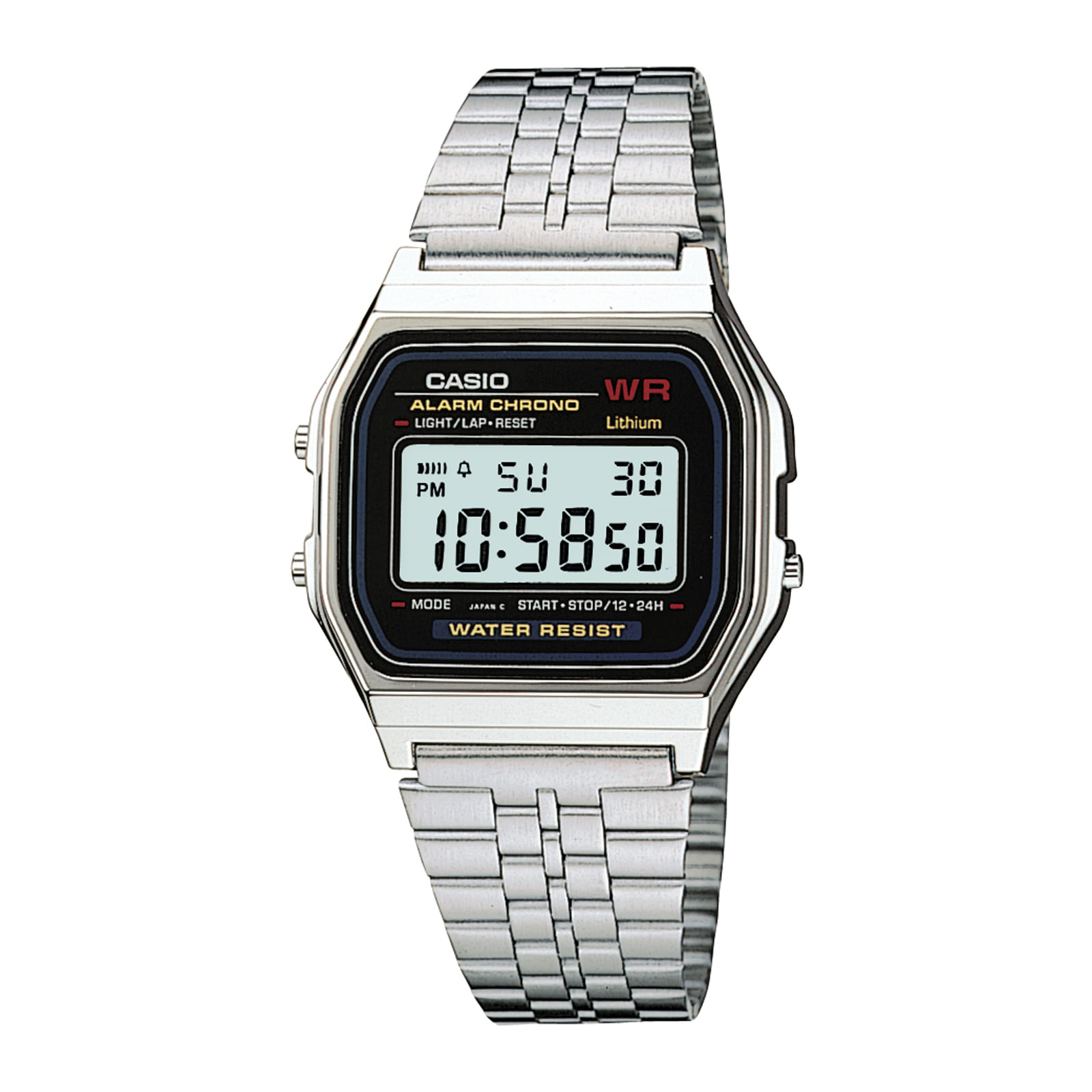 CASIO A159WA-N1 Hombre Plateado Btime