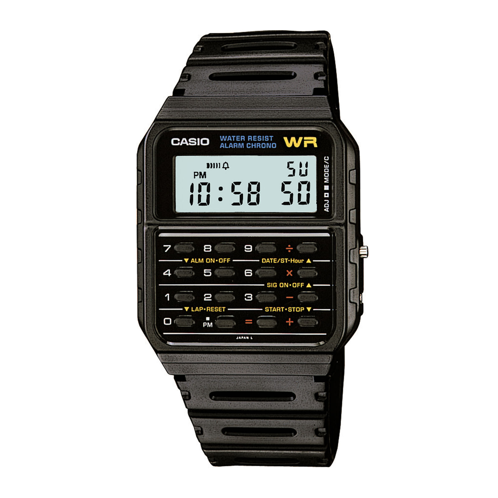 Reloj CASIO CA-53W-1Z Resina Juvenil Negro