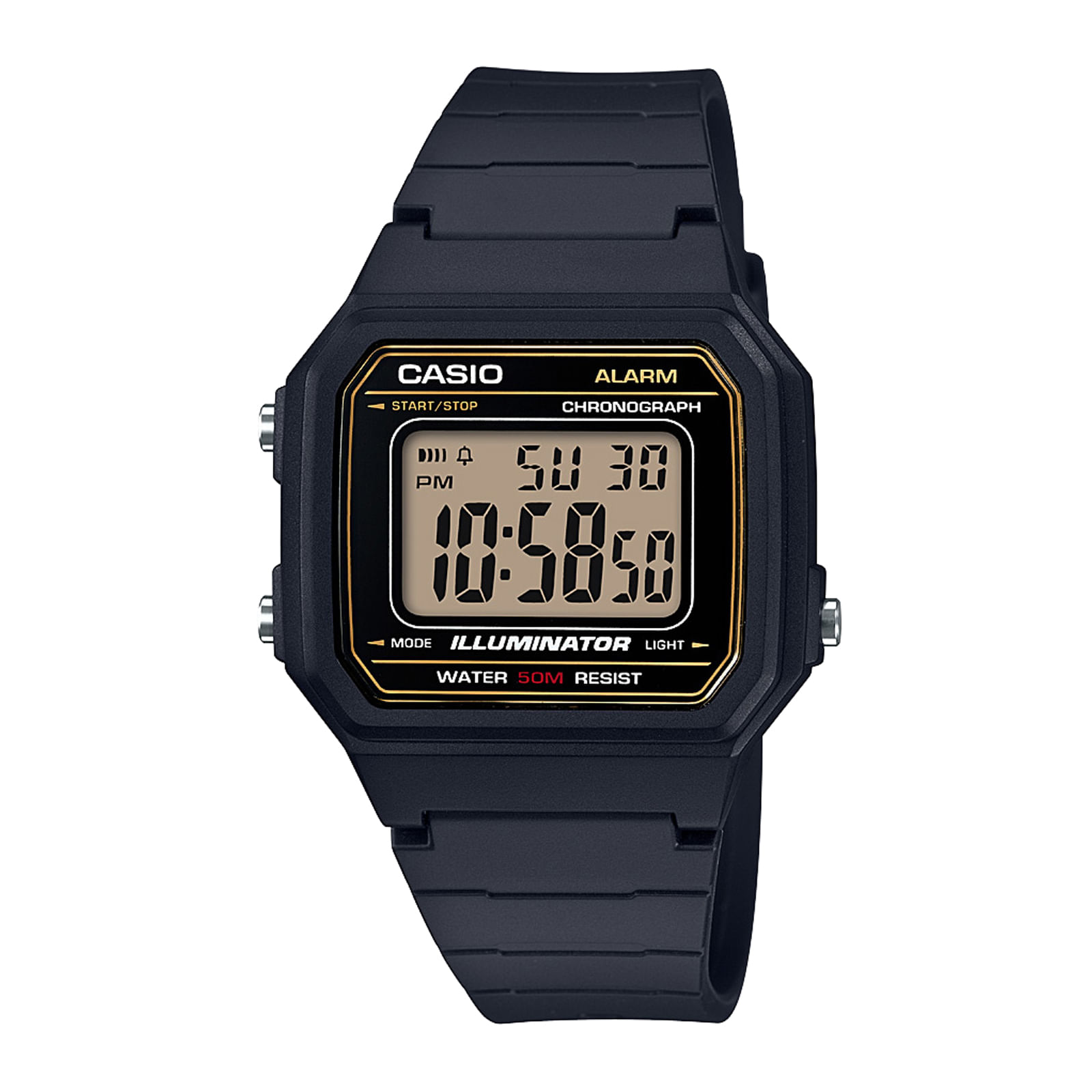 Reloj CASIO W-217H-9A Resina Hombre Negro