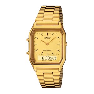 Reloj CASIO AQ-230GA-9D Resina Juvenil Dorado