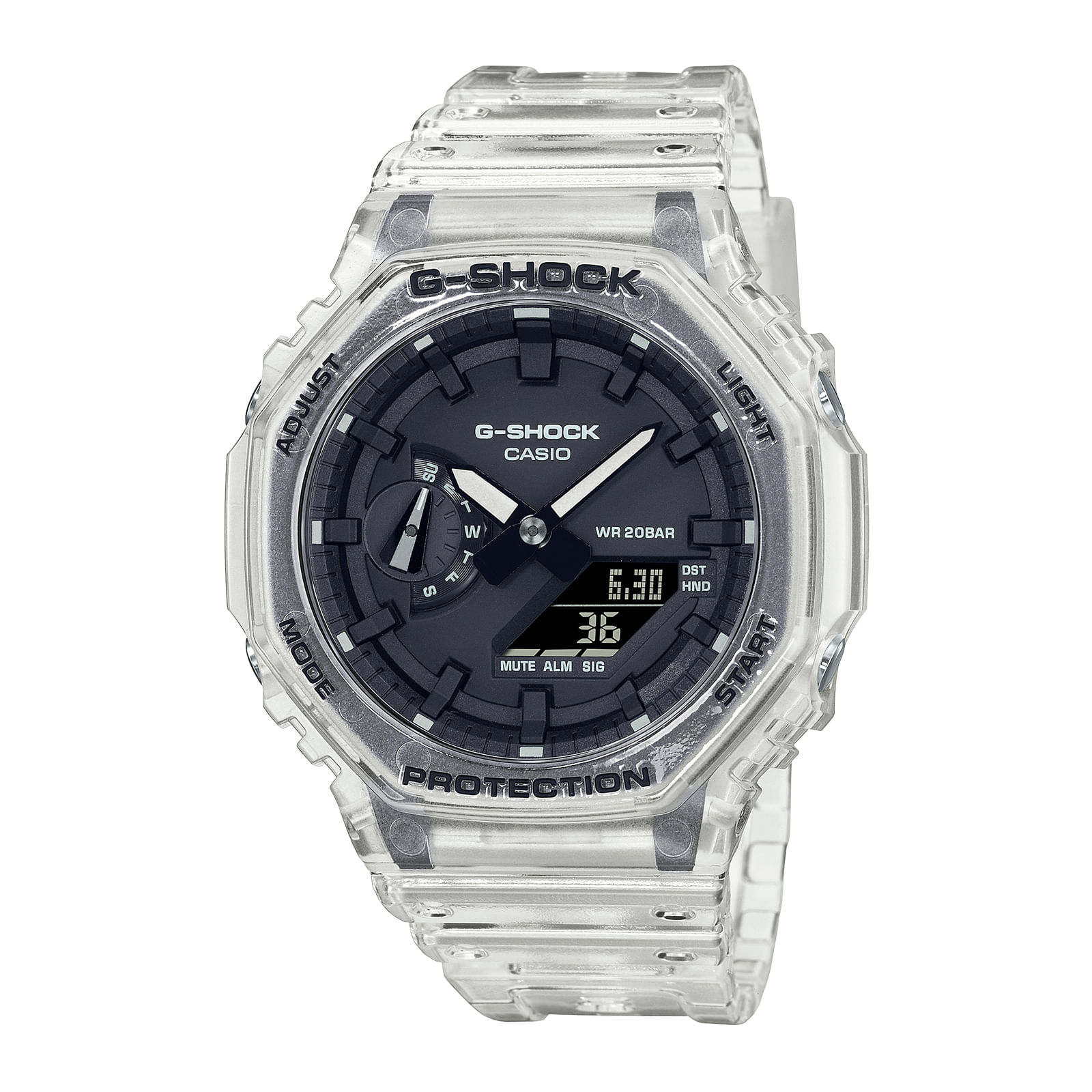 Reloj G-SHOCK GA-2100SKE-7A Carbono/Resina Hombre Blanco