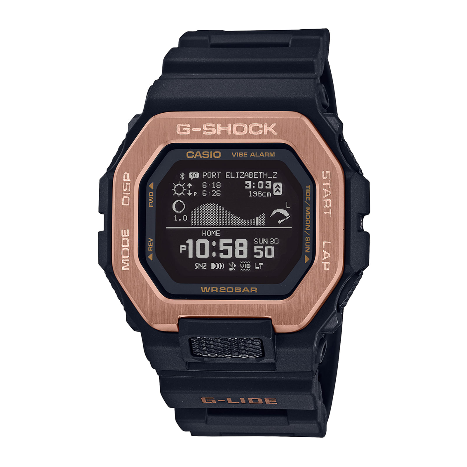 Reloj G-SHOCK GBX-100NS-4D Resina/Acero Hombre Negro/Oro Rosa
