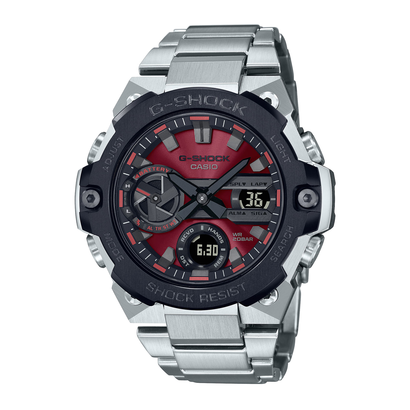 Reloj G-SHOCK GST-B400AD-1A4 Resina/Acero Hombre Plateado