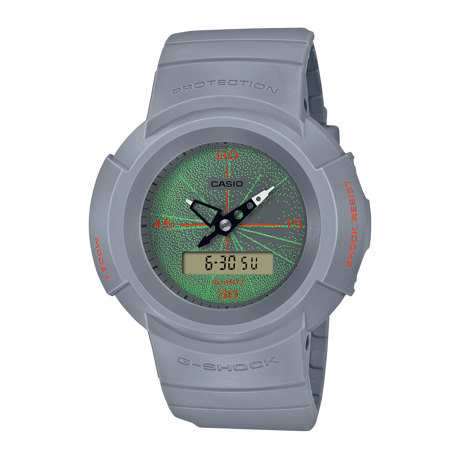 RELOJ GSHOCK VERDE & PLOMO PARA HOMBRE, Digitales