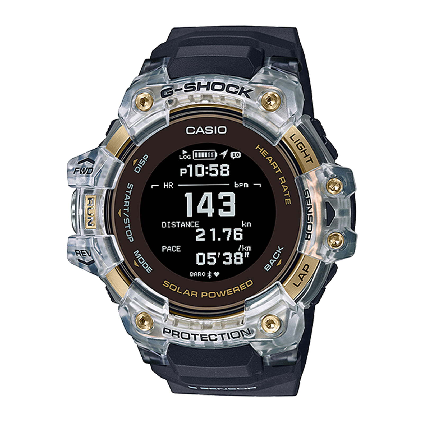 Reloj G-SHOCK GBD-H1000-1A9 Resina/Acero Hombre Blanco