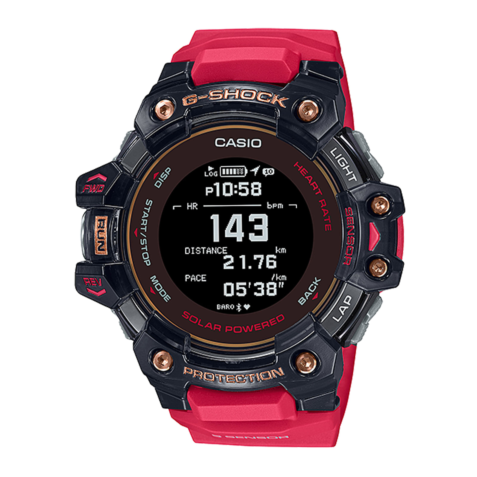 Reloj G-SHOCK GBD-H1000-4A1 Resina/Acero Hombre Negro