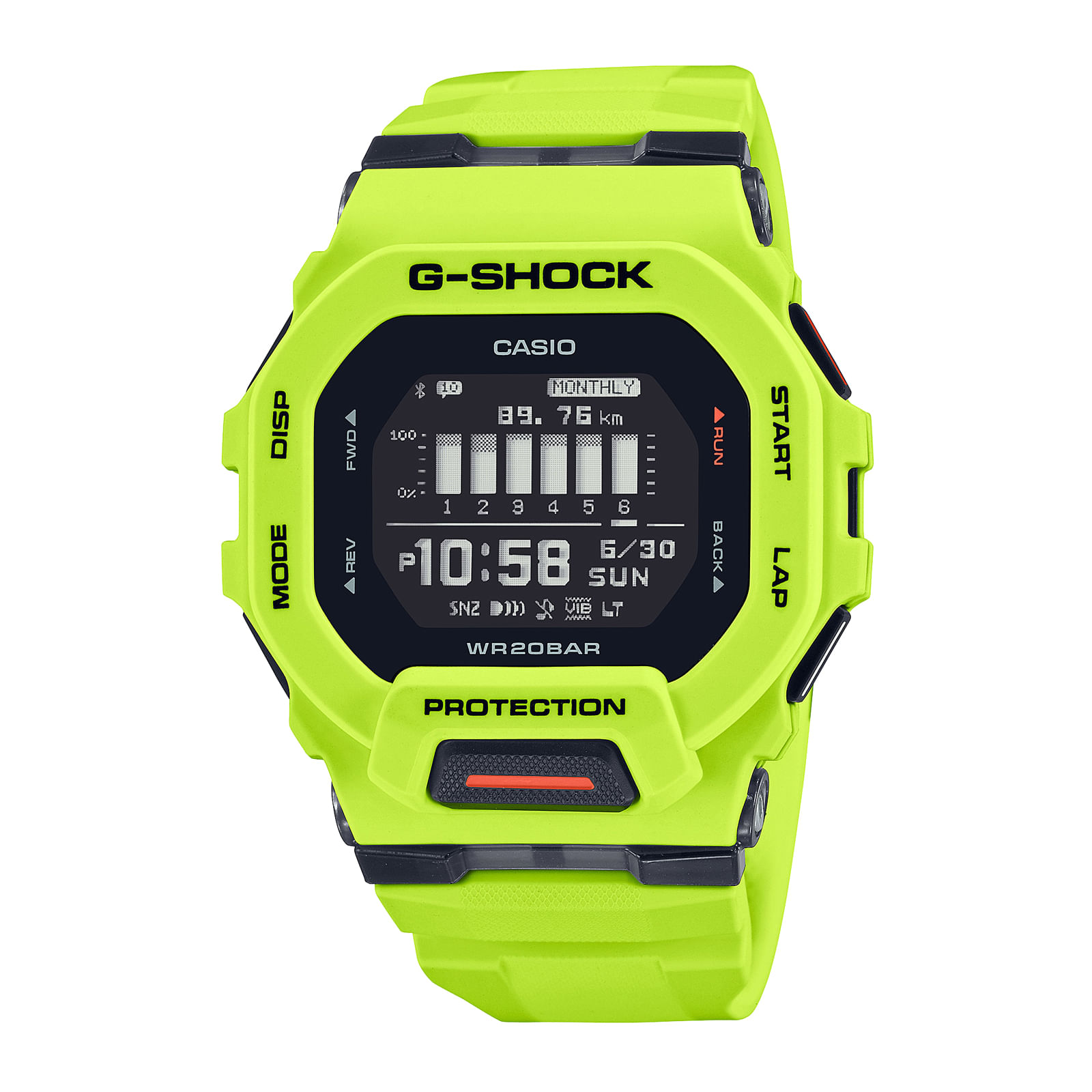 Reloj G-SHOCK GBD-200-9D Resina Hombre Verde Lima