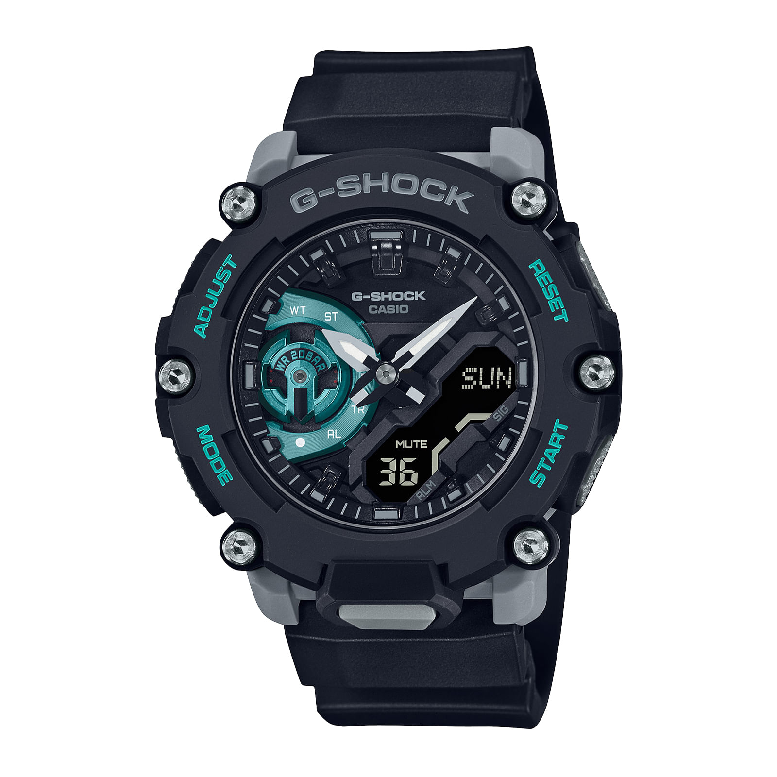 Reloj G-Shock Hombre Negro Analógico y Digital GA-2100-1A2ER