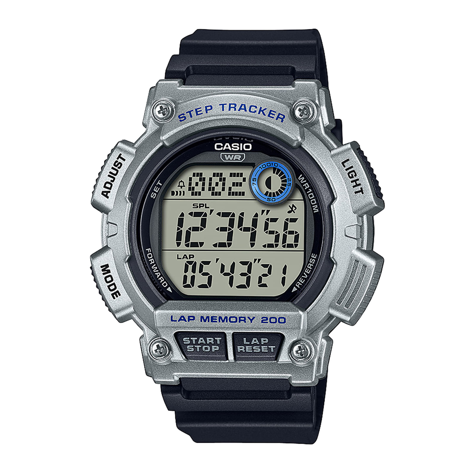 Reloj CASIO WS-2100H-1A2 Resina Juvenil Plateado