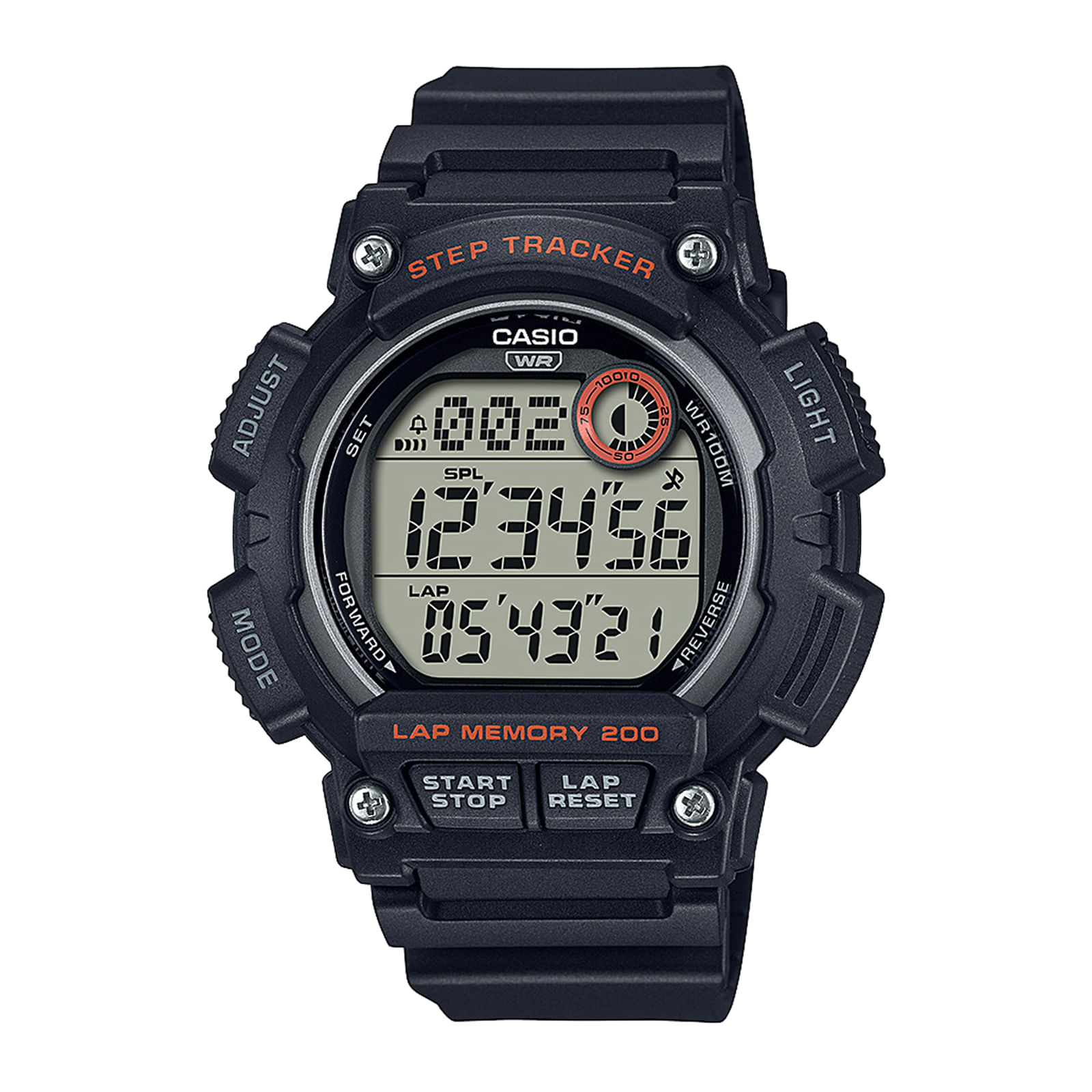 Reloj CASIO WS-2100H-1A Resina Juvenil Negro