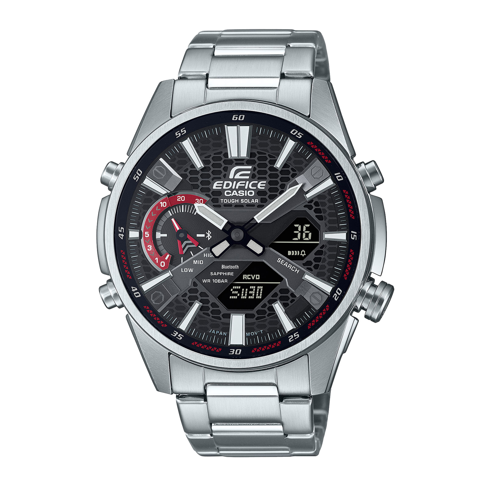 Reloj EDIFICE ECB-S100D-1A Acero Hombre Plateado