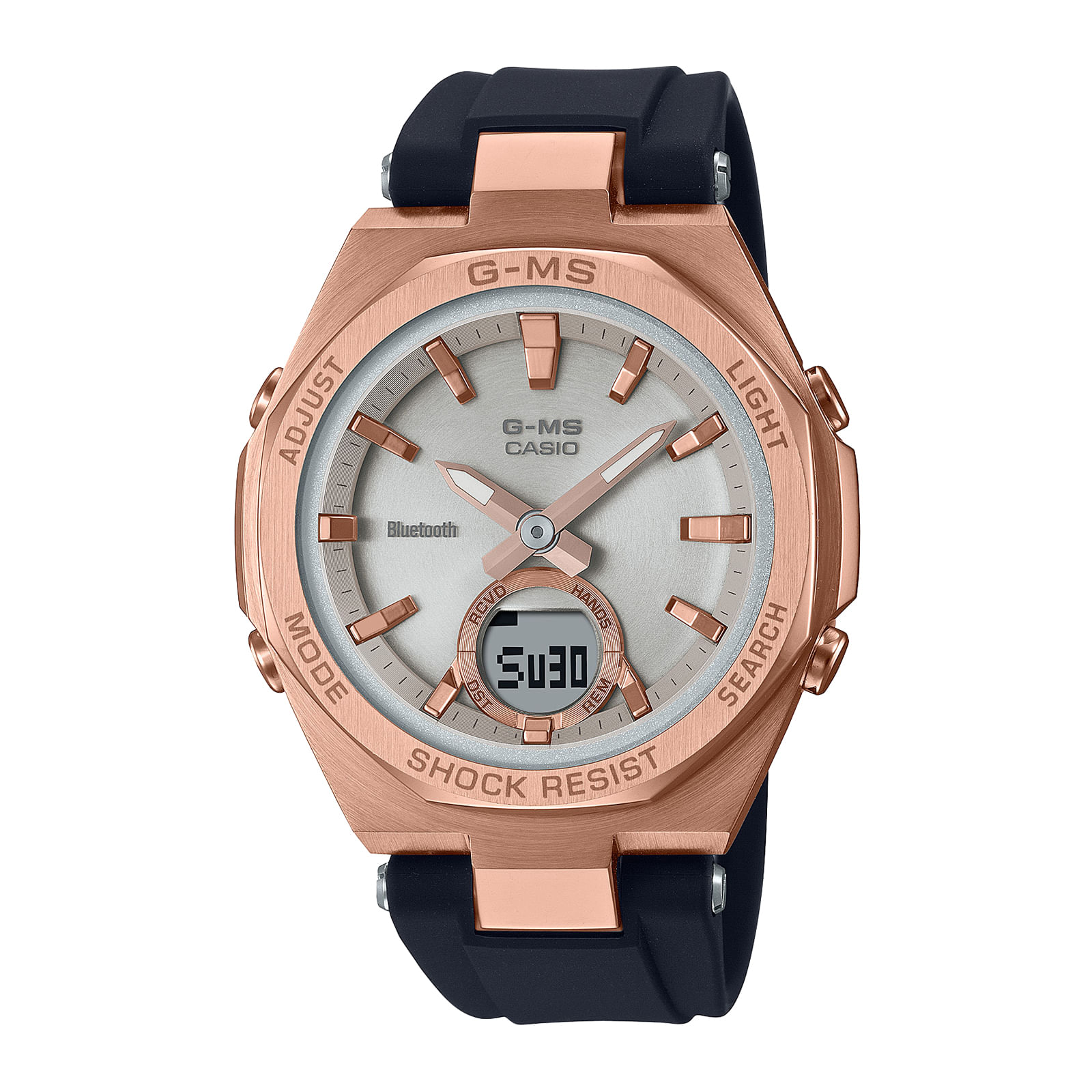 Reloj BABY-G MSG-B100G-1A Resina/Acero Mujer Oro Rosa