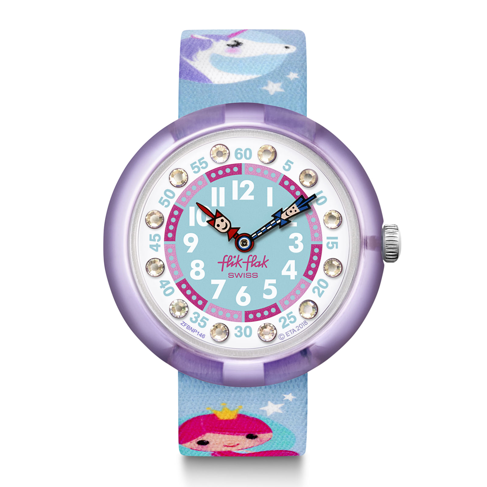 Reloj FLIK FLAK UNELMA ZFBNP146 Niños Morado