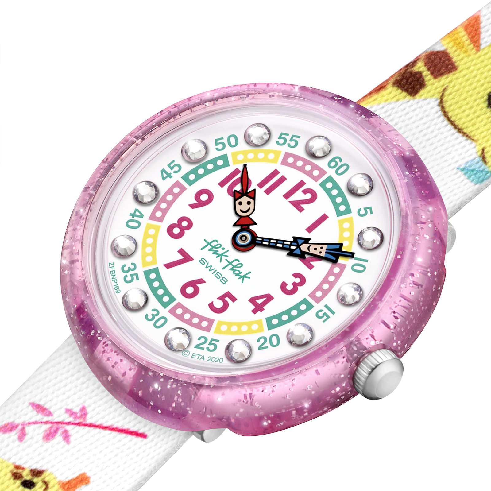 Reloj FLIK FLAK GIRAFFIC PARK ZFBNP169 Niños Rosado