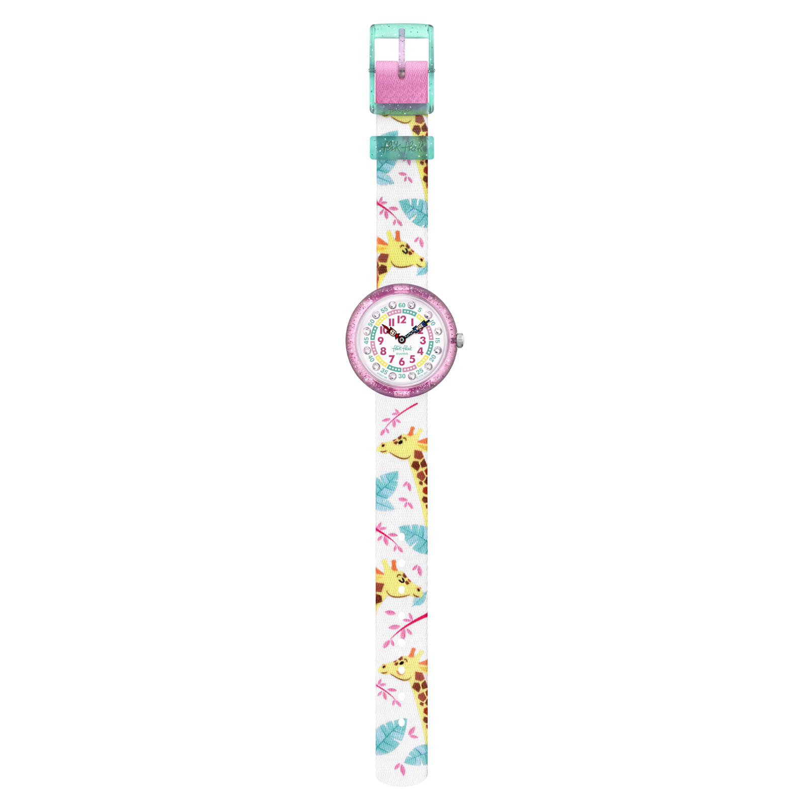 Reloj FLIK FLAK GIRAFFIC PARK ZFBNP169 Niños Rosado