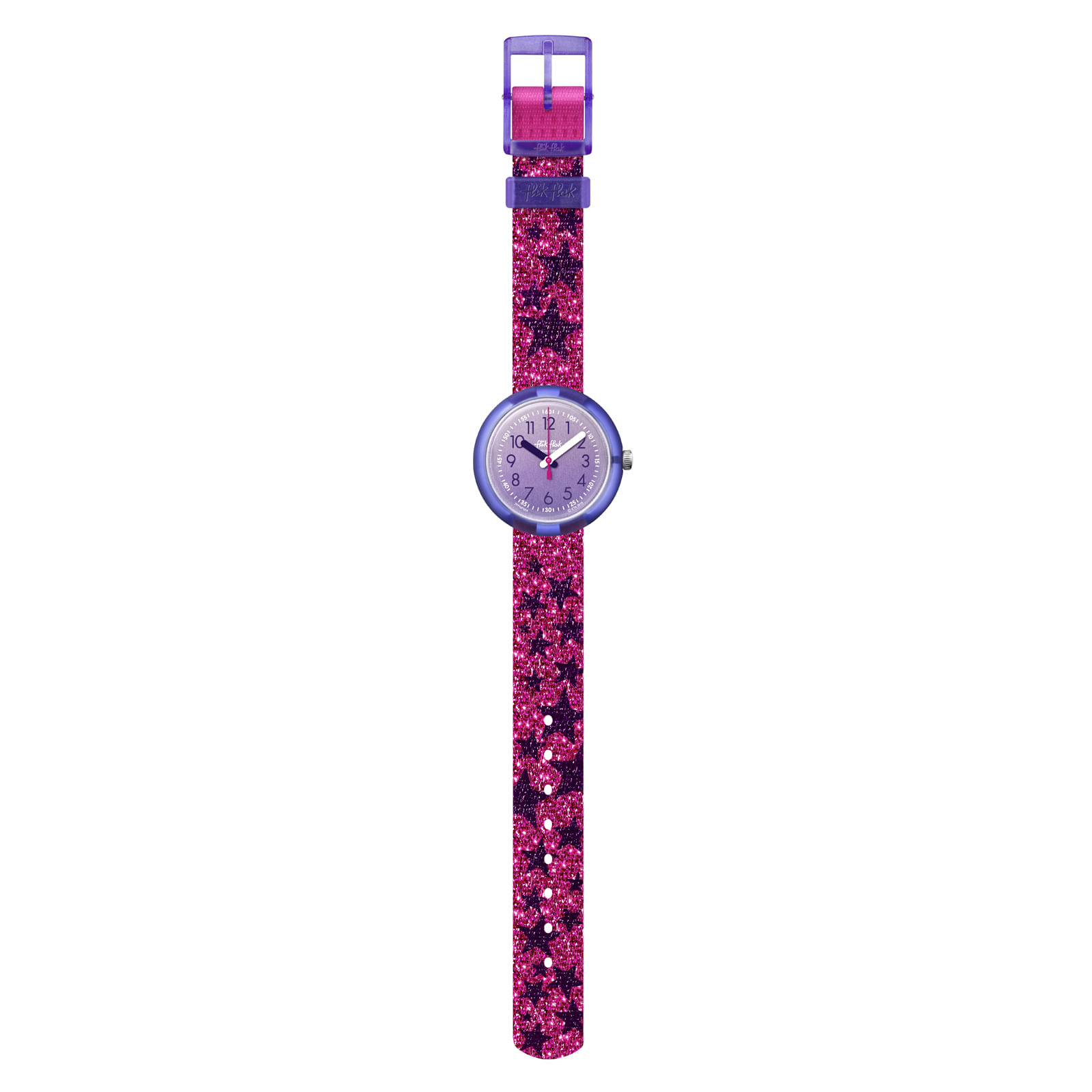 Reloj FLIK FLAK GLITTER STARS ZFPNP054 Niños Morado