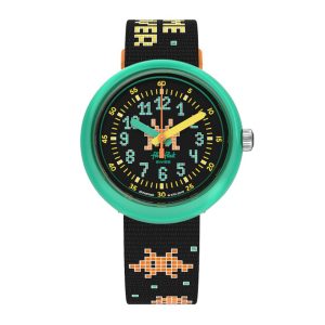 Reloj FLIK FLAK TIME INVADER ZFPNP069 Niños Verde