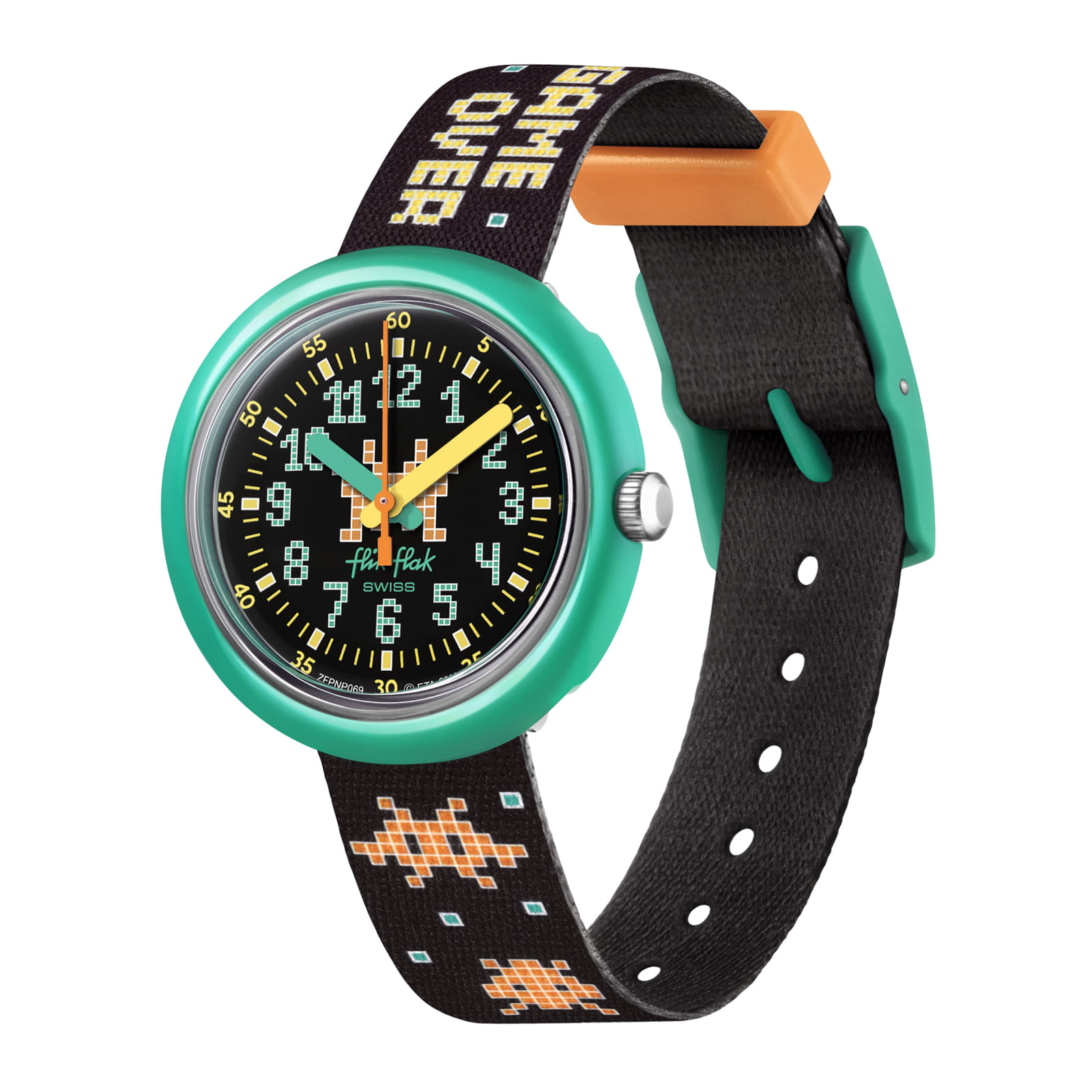 Reloj FLIK FLAK TIME INVADER ZFPNP069 Niños Verde