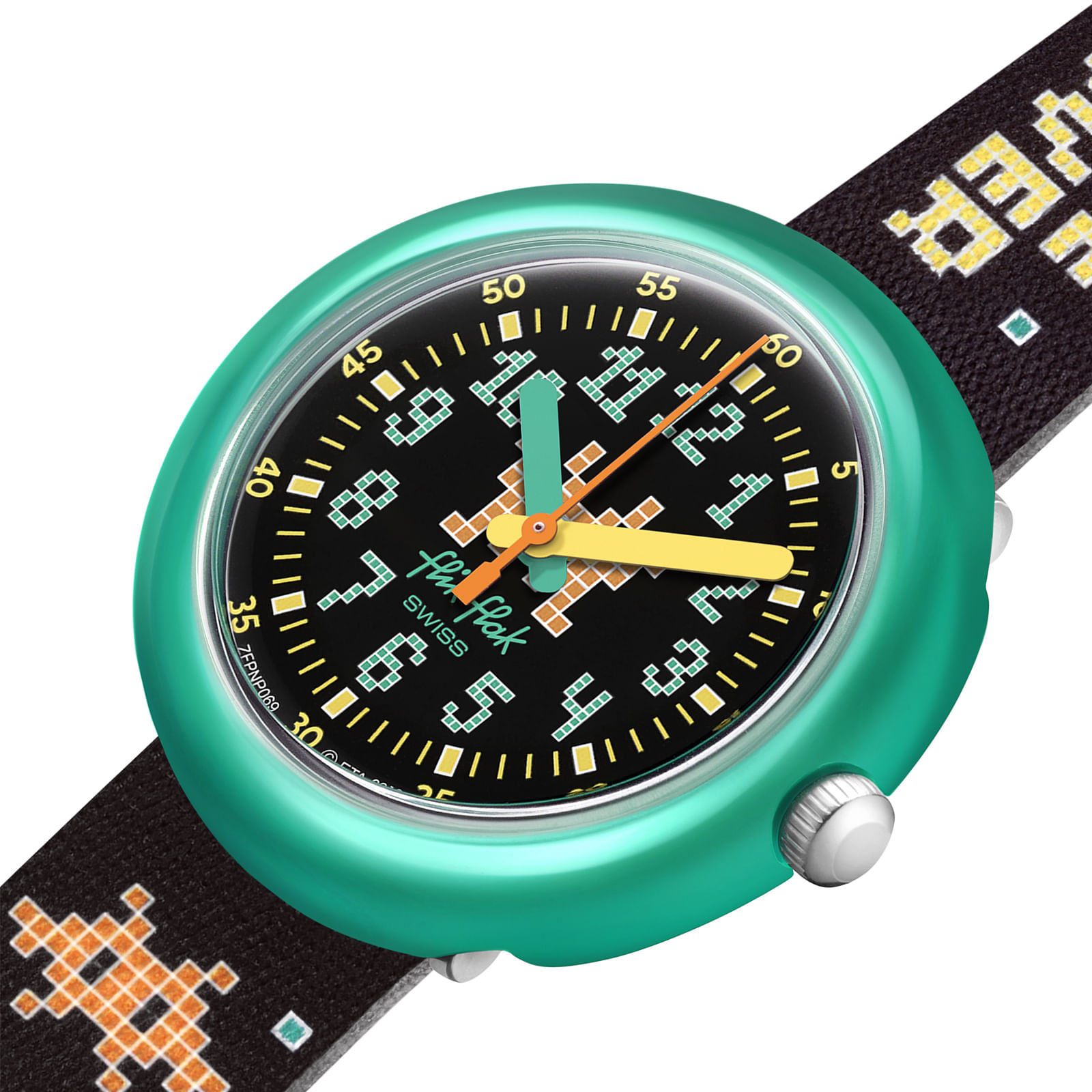 Reloj FLIK FLAK TIME INVADER ZFPNP069 Niños Verde