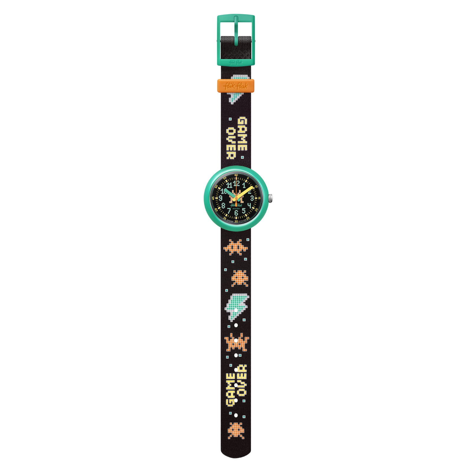 Reloj FLIK FLAK TIME INVADER ZFPNP069 Niños Verde