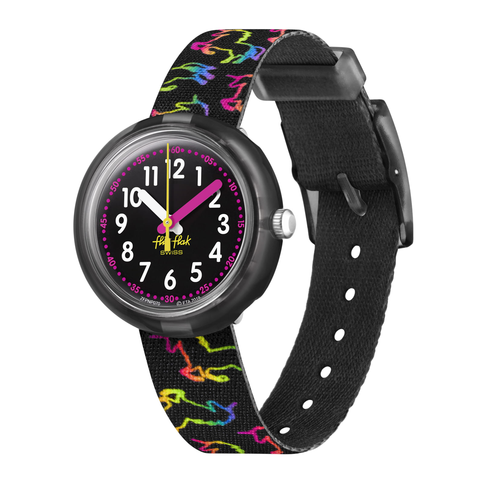 Reloj FLIK FLAK DISCO UNICORN ZFPNP070 Niños Negro