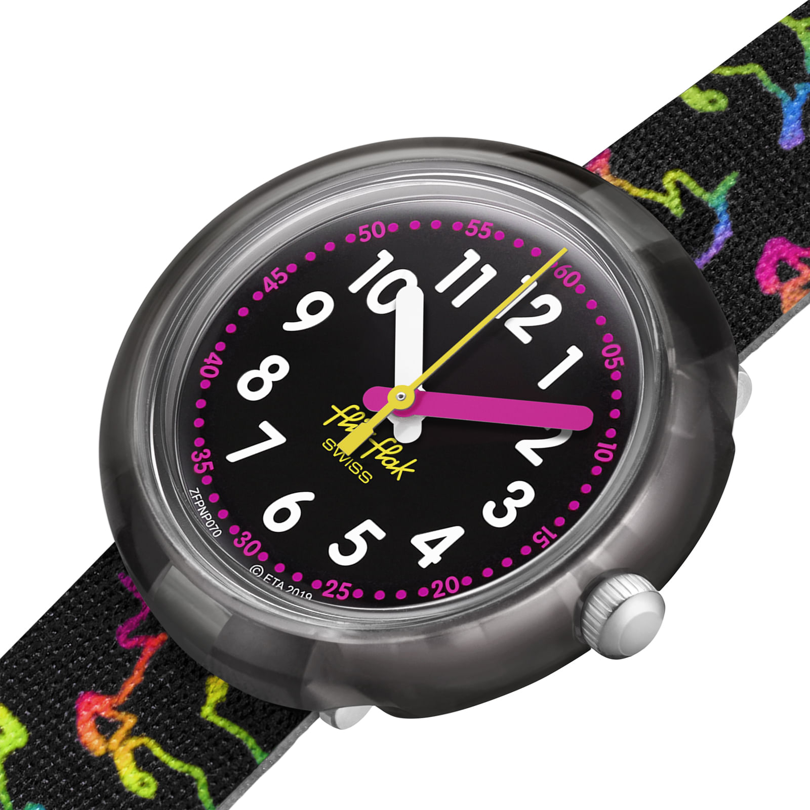 Reloj FLIK FLAK DISCO UNICORN ZFPNP070 Niños Negro