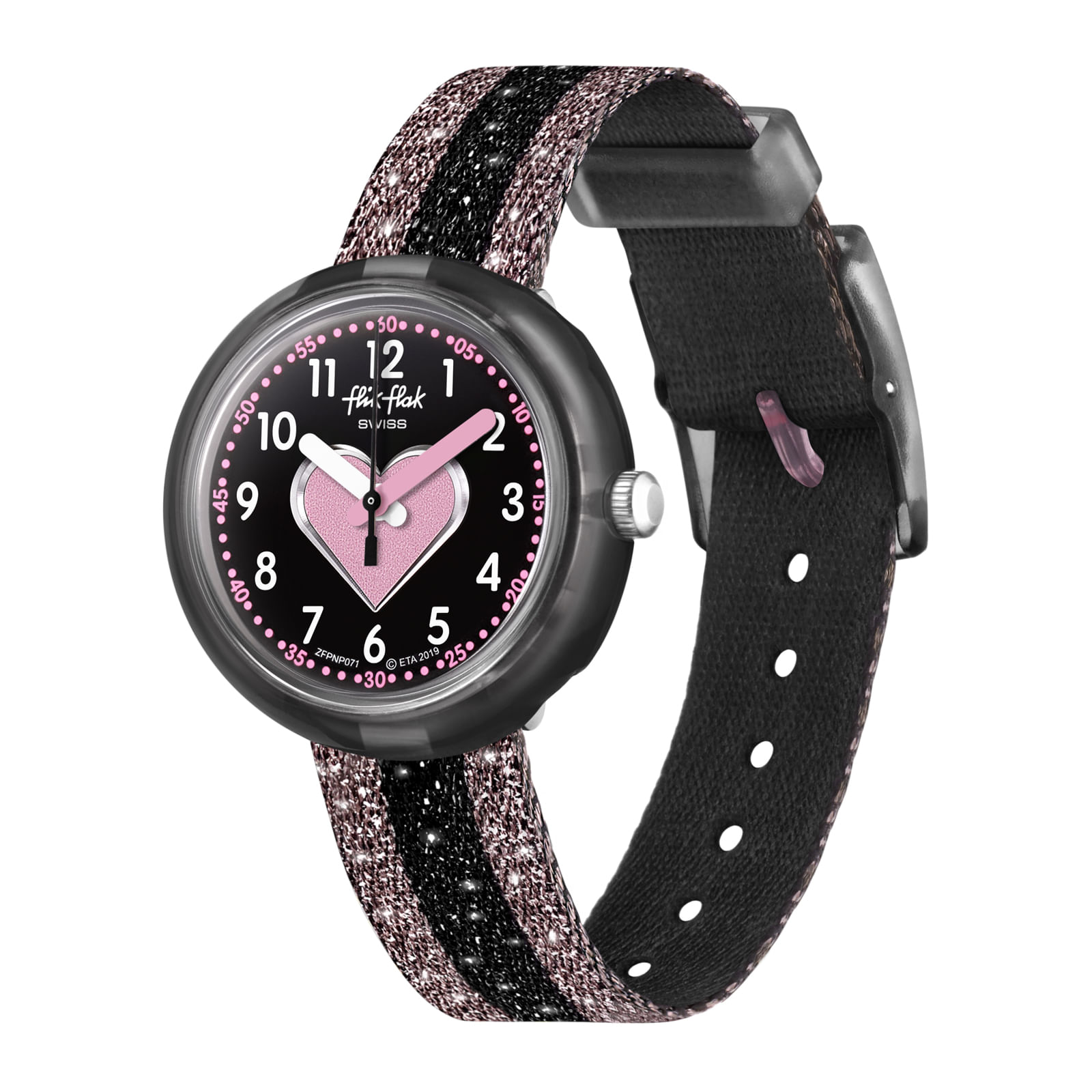 Reloj FLIK FLAK CUORICINO ZFPNP071 Niños Negro