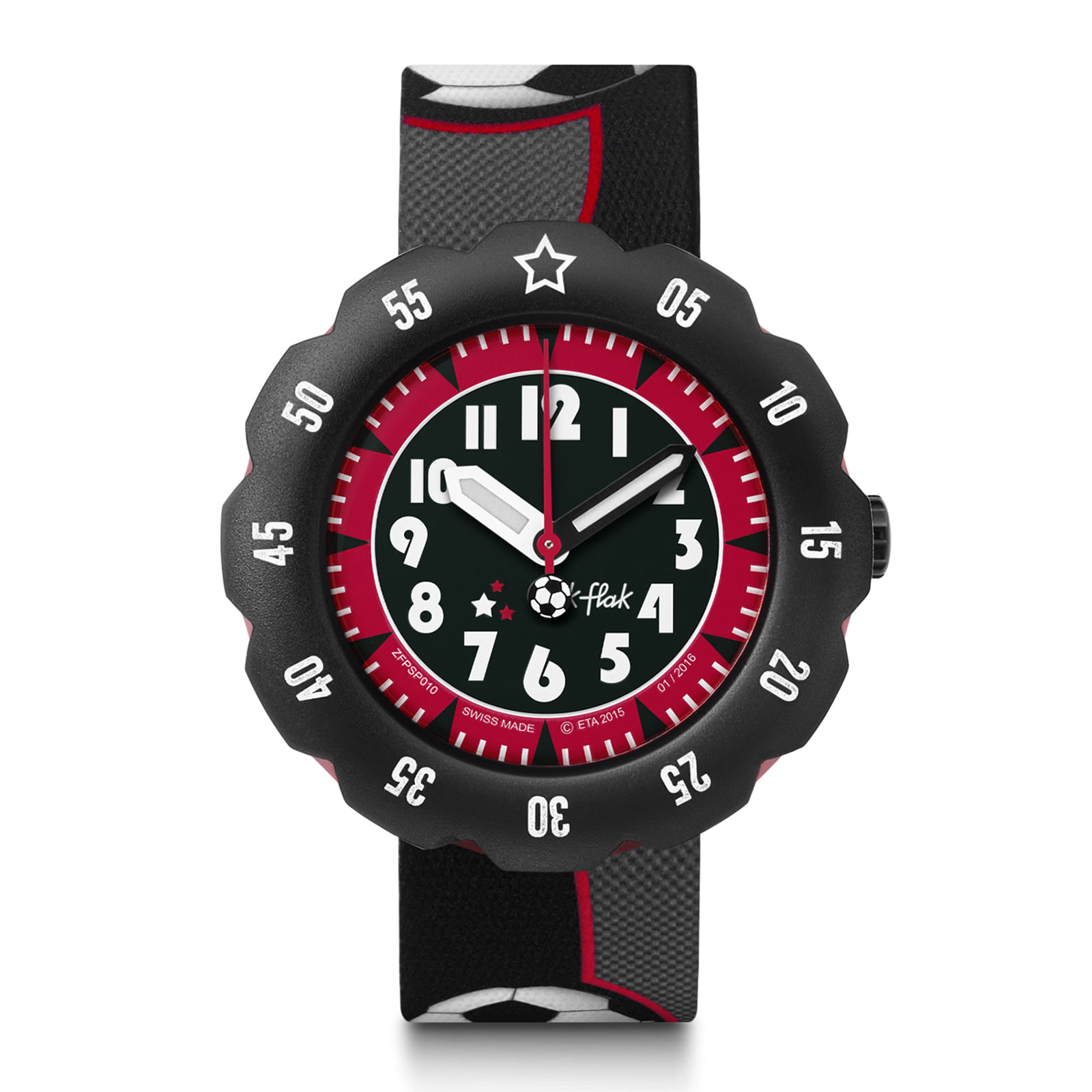 Reloj FLIK FLAK SOCCER STAR ZFPSP010 Niños Rojo