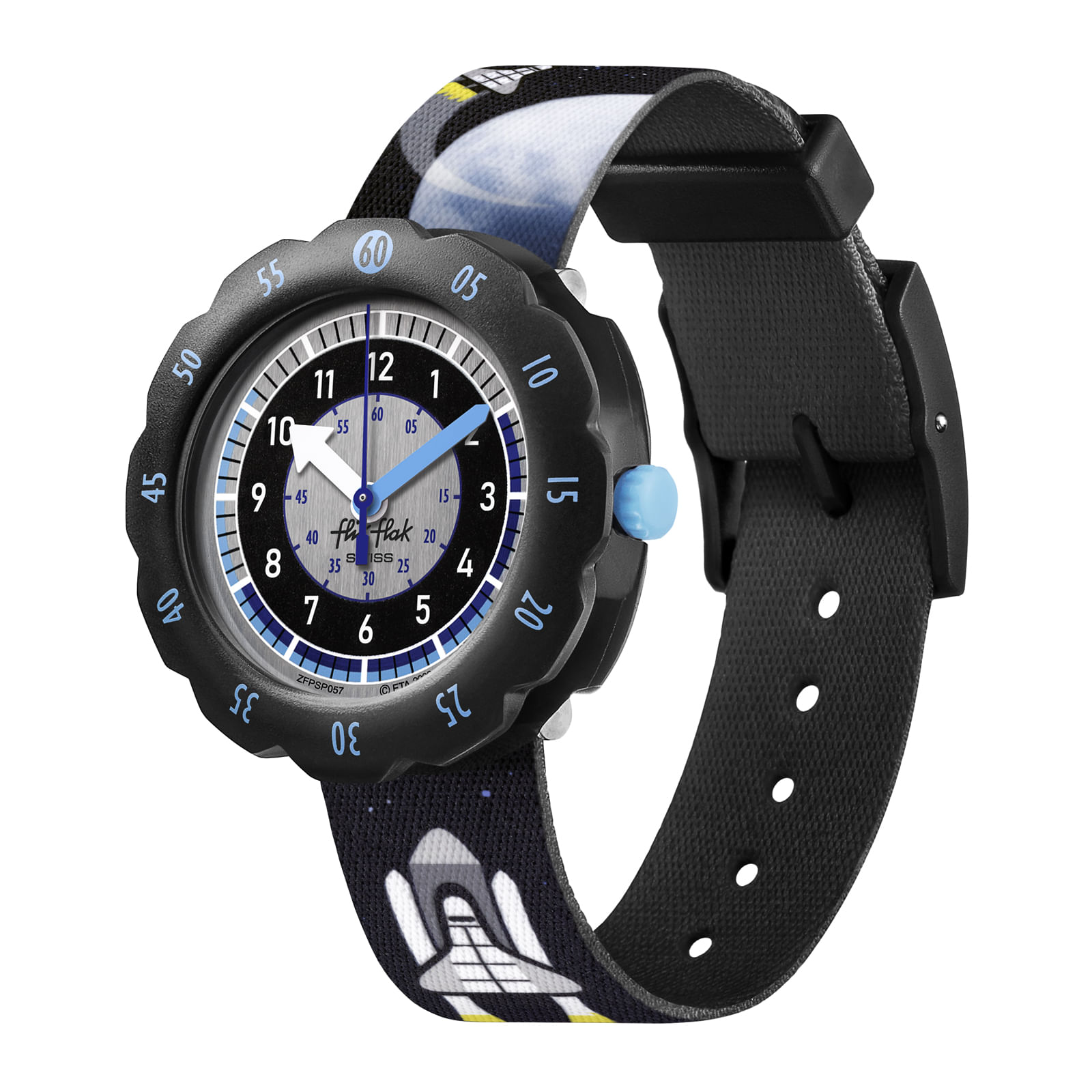 Reloj FLIK FLAK MOON AND BACK ZFPSP057 Niños Negro