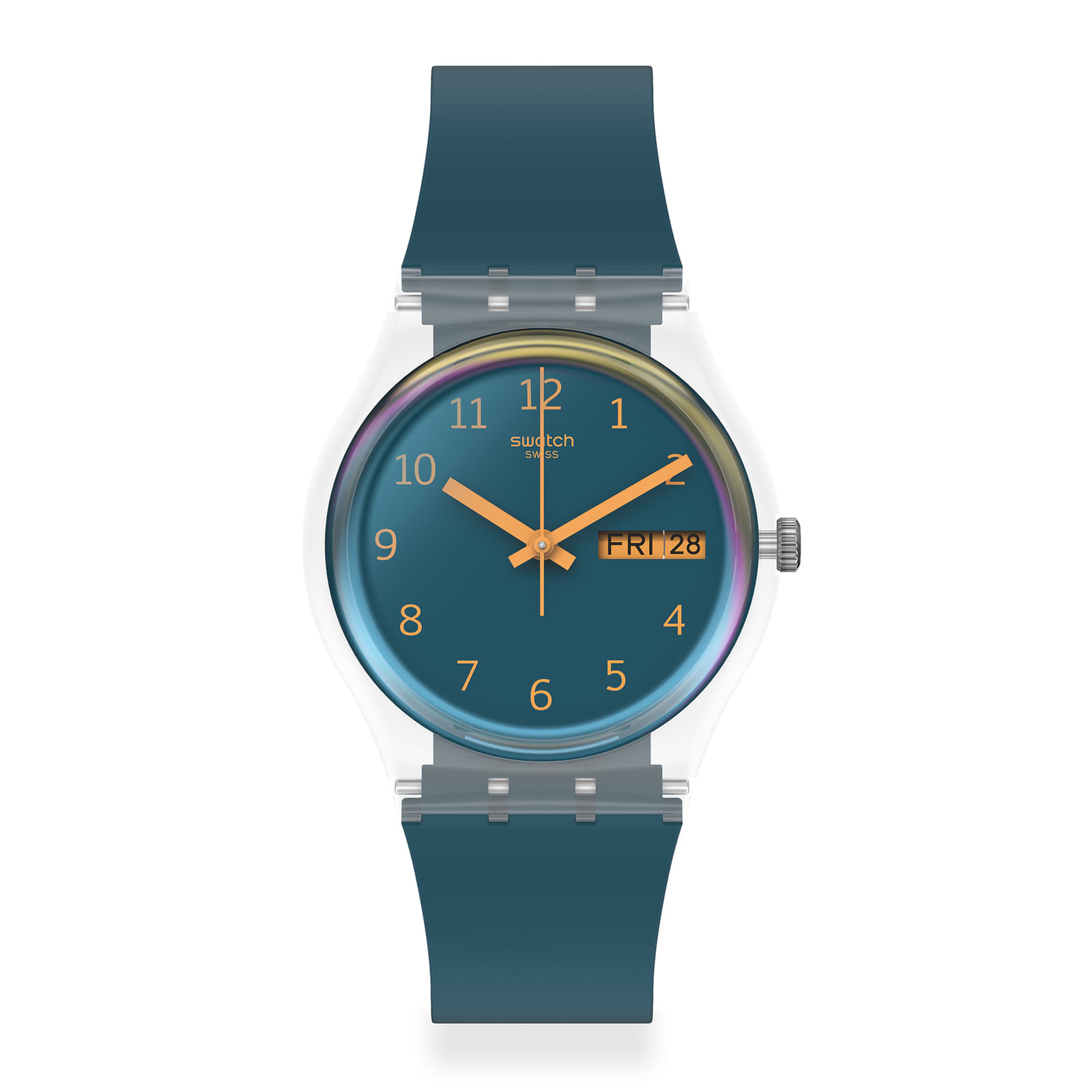 Reloj SWATCH BLUE AWAY GE721 Transparente