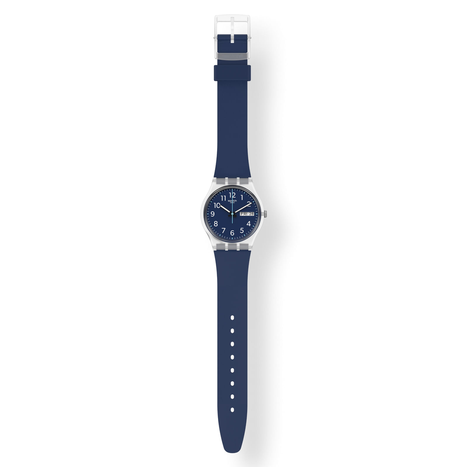 Reloj SWATCH RINSE REPEAT NAVY GE725 Transparente