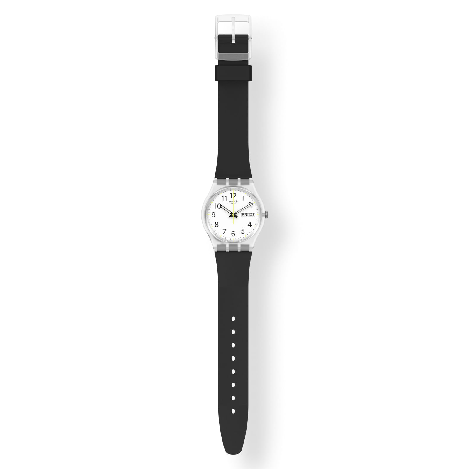 Reloj SWATCH RINSE REPEAT BLACK GE726 Transparente