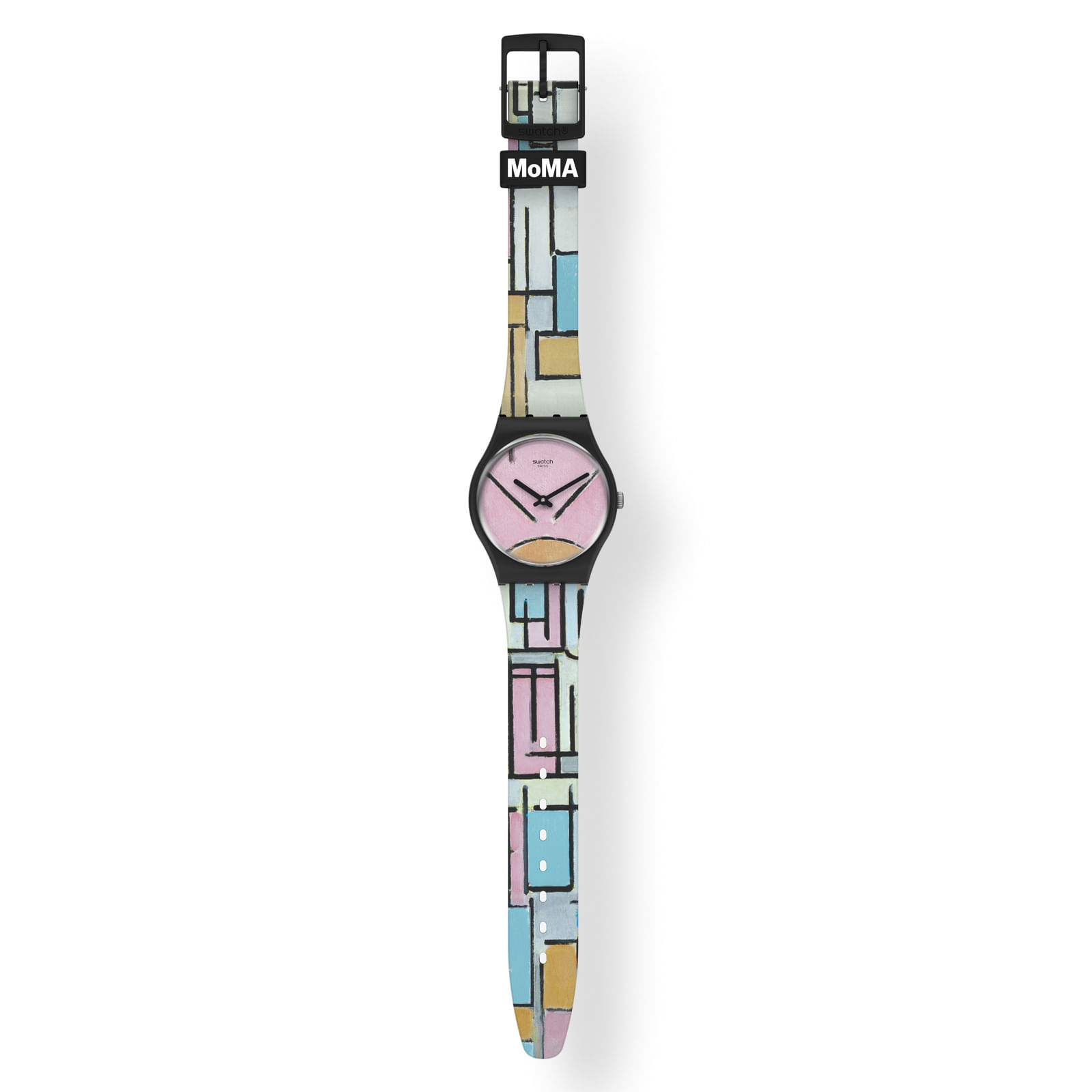 Reloj SWATCH COMPOSITION IN OVAL WITH COLOR PLANES 1 GZ350 Negro