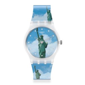 Reloj SWATCH NEW YORK BY TADANORI YOKOO, THE WATCH GZ351 Transparente